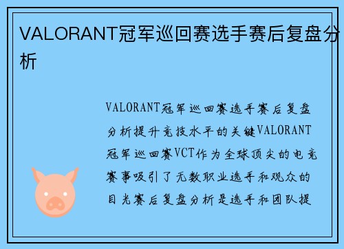 VALORANT冠军巡回赛选手赛后复盘分析